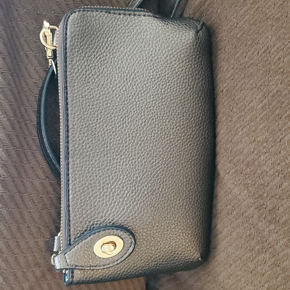 Cross body/Wristlet Gray Brown Purse